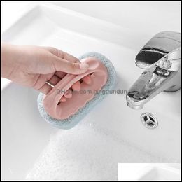 Cleaning Brushes Kitchen Household Scrubber Pans Bowl Glass Sink Scourer Brush Sponge Tiles Clean Tools Drop Delivery Home Garden Ho Dhi9H