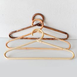 Hangers Rattan Clothes Hanger Nordic Style Kids Garments Organizer Rack Children Adults Apparel Home Accessories