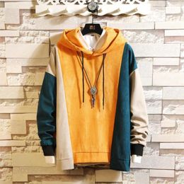 Men's Hoodies Striped Print High Quality Casual And Sweatshirts Nice Men Spring Autumn Clothes Plus Asian Size M-5XL