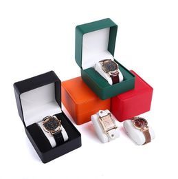 Watch Box PU Leather Storage Boxes Wristwatch Holder Organiser Jewellery Bracelet Gift Case with Pillow