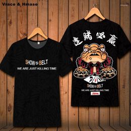 Men's T Shirts Chinese Character Frog Creative Printing Hip Hop Short Sleeve Shirt Summer 2023 Soft Comfortable Quality Men S-6XL