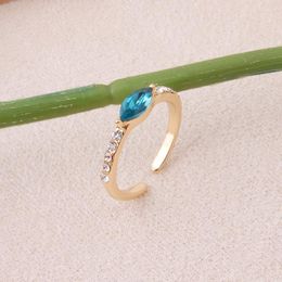 Wedding Rings NeeFuWoFu Alien Crystal Open Ring Rhinestones Summer Ins Y2K Party CandyEnamel Multicolor Colorful Accessories Fashion Jewelry