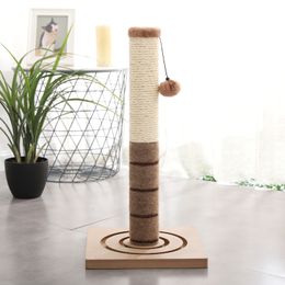 Cat Furniture Scratchers 80CM High quality Tall Cat Scratching Post Cat Interactive Toys Cat Scratch Post Cats Kittens Sisal Scratch Pole Cat Scratcher 230130