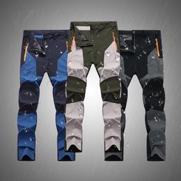 Men's Pants Summer Quick Dry Waterproof Thin Long Trousers Male Outdoor Tactical Casual Trekking Camping Fishing Cargo 230131