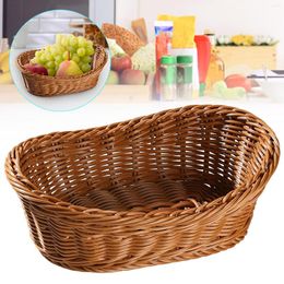 Plates 2 Tier Wooden Tray Small Rattan Fruit Plate Dessert Pasta Strainer Insert Basket Crystal Punch Bowls For Parties
