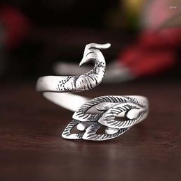 Wedding Rings Charming Peacock For Women Fashion Open Finger Female Bohemian Jewellery Gift 2023