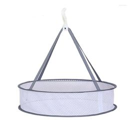 Hangers Home Clothes Rack Folding Hanging Sweater Cardigan Drying Net Breathable Bra Underwear Socks Basket Laundry Supplies