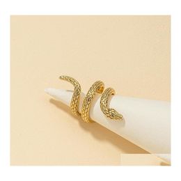 Band Rings Fashion Jewellery Vintage Snake Ring Men Women Snakes Drop Delivery Dhcnu