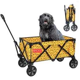 Dog Car Seat Covers Outdoor Garden Utility Waggon Cart Foldable Load 80KG For Large Old Cat Off-road Universal Wheel Camping Trolley Pet