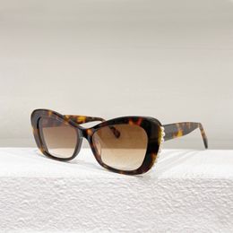 Havana Brown Shaded Pearls Cateye Sunglasses for Women Designer Sunglasses Sun Glasses Shades outdoor UV400 Eyewear with Box
