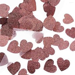 Party Decoration 100Pcs/Pack Glitter Love Confetti 3CM Heart Paper Hand Sprinkle For Wedding Christmas Year Table Scatter DIY Decor