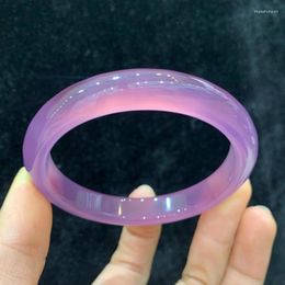 Bangle Certified Jades Stone Purple Jadeite Myanmar Fine Jewelry Women Genuine Natural High Grade A Burma Jade Bangles250G