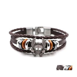 Charm Bracelets Pretty Leather Skl Bangles Beautifly Bracelet For Women Men Bdehome Drop Delivery Jewelry Dhgfb