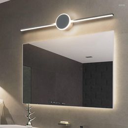 Wall Lamp Modern Black/white Bathroom Led Mirror Lights 40/60/80CM Bedroom Stair Light Applique Murale Luminaire