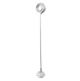 500pcs Other Kitchen Tools Stainless Steel Honey Dipper Stick, Unique Spiral Shape Honey Stirrer