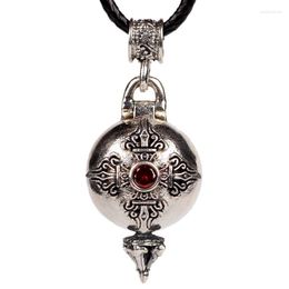 Pendant Necklaces Nepalese Gawu Box Can Be Opened To Hold Things. Hollow Handmade Retro Small Male And Female