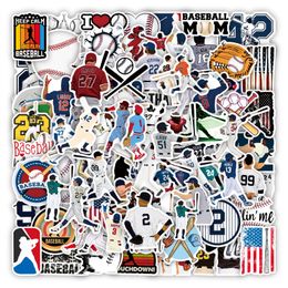 100PCS Baseball Stickers Sports graffiti Stickers for DIY Luggage Laptop Skateboard Motorcycle Bicycle Stickers W1111W1128