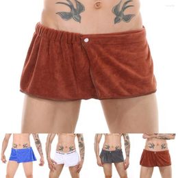 Underpants Men Towel Wrap Sauna Swimming Beach Magic Shower Skirt Sports Swim Holiday Spa Bath Dress Short Bathrobe For Adult