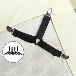 Bedding Sets 4Pcs/set Elastic Bed Sheet Grippers Clip Mattress Cover Blankets Mixed Clothes Holder Fasteners Slip-Resistant Belt Clips