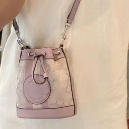 Women's Designer Crossbody Bags Purple Bucket Bag Leather Handbags
