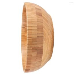 Bowls Bowl Serving Salad Wooden Wood Fruits Cereal Bamboosalads Japanese Large Tableware Fruit Snack Rice Pasta Round