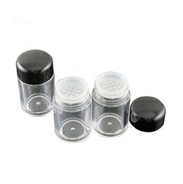 Packaging Bottles 10ml Loose Powder Container Jar Clear Plastic container Cosmetic Powder Eye Shadow Box Bottles With Sifter and Lids