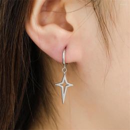 Hoop Earrings High Quality Arrow Cross Fashion Simple Star Pendant Men And Women Punk Personalised Hanging Jewellery Gifts