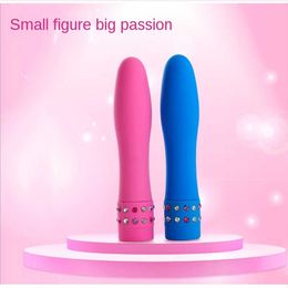 Vibrator Mini Bullet Vaginal Massage g Spot s Pussy Clitoris Stimulator Diamond Inlay Dildo Vibrating Sex Toys for Women 0803