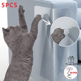 Cat Furniture Scratchers 5PCS Pet Furniture Protector Couch Guard Protector Cat Scratch Repellent Pad for Furniture Anti-Scratch Training Tape for Cat 230130