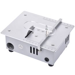 15mm Mini Multifunctional Table Saw Aluminum Alloy Electric Desktop Saws Liftable Saw Blade Bench Saw Household DIY Cutting Tool Cutter Machine