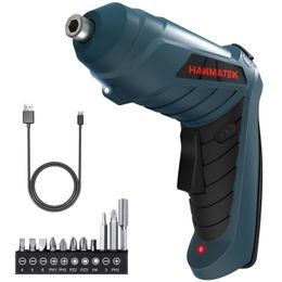 Electric Drill HANMATEK Rechargable Cordless Screwdriver Kits with straight and pistol style Powerful Electric Screwdriver Small Screw Guns 230130