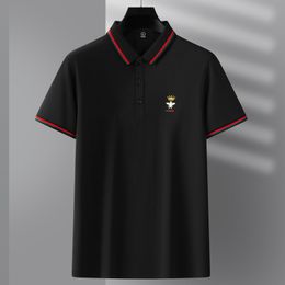 Men's Polos High end luxury brand bee polo shirt men's embroidered T-shirt Lapel high quality men's clothing summer short sleeve trend top 230130