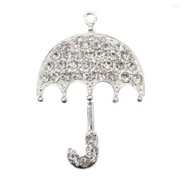 Pendant Necklaces 10pcs/lot Fashion Jewellery Rhinestone Umbrella Shape For Necklace