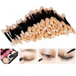 Makeup Brushes Disposable 30/50/100PC Eye Shadow Brush Dual Sided Sponge Nylon Set For Cosmetic Applicator SN