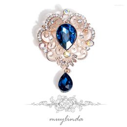 Brooches Muylinda Baroque For Women Jewellery Party Crystal Water Drop Broach Brooch And Pins Clothes Scarf Jewelry