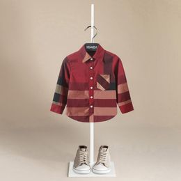 Kids Shirts High Quality Spring Thin Shirts Baby Boys Long Sleeve Striped Print Shirts Kids Tops Tees Shirts Casual Blouse Kids Clothing 230130