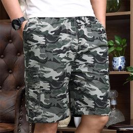 Men's Shorts Summer Mens Cargo Army Military Camouflage Men Cotton Loose Breathe Plus Size Xl-5Xl Homme Casual Short PantsMen's