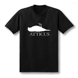 T-shirts masculins ATTICUS Brand Dead Bird Logo T-shirt Men Alternative Casual Short Sleeve Top Tees Masculinas Taille XS-XXL