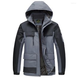 Men's Jackets 2023 Winter Outdoor Leisure Sports Thickened Jacket Padded Coat Techwear Windbreak Tactical Clothing 21Q1242