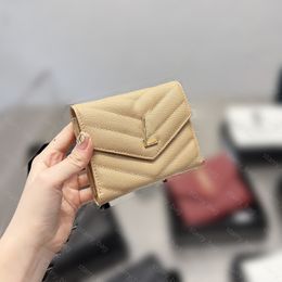 Card Wallet Designer Bag Purse For Women Card Holders Pocket Bags Caviar Leather Banknote Clip Coin Bag Retro Luxury Wallets With Box