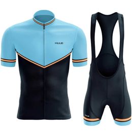 Sets 2022 Clothing HUUB Team Jersey Set Summer Short Sleeve Wear Men Bike Clothes MTB Bicycle Cycling Suit Z230130