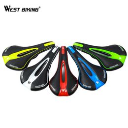 Saddles WEST BIKING MTB Silica Gel Cushion Saddle Road Mountain Bike Bicycle Cycling Seat Silicone Skidproof 0131