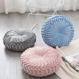 Pillow Round Velvet Chair PP Cotton Pumpkin Seat Pad Floor Decorative Tatami Backrest Sofa Throw Gift