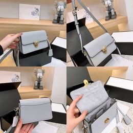 luxury bag designer handbags lady leather shoulder bags Simple Solid Color Square Crossbody messenger bag phone purses 230103