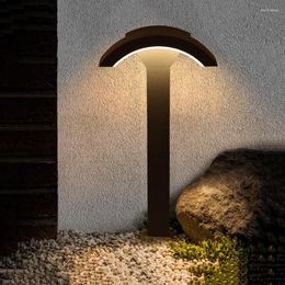 Outdoor Garden Patio Pillar Light Waterproof Courtyard Aluminium Villa Landscape Lawn Lamp El Park Pathway