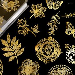 Gift Wrap Golden Lace Hollow Romantic Scrapbooking Leaf Plants Material Craft Paper Vintage Decorative DIY Po