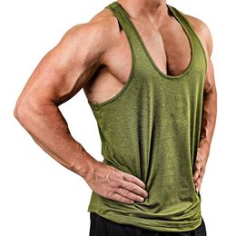 Men's Tank Tops Mens Top Summer Sleeveless Sports Green Men Solid Color 5 Colors Vest Tunic 2023 #gym ClothingMen's