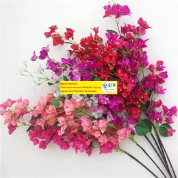 Artificial Bougainvillaea Stems Silk Bougainvillaea spectabilis Flower Tree Branches pinkredwhiterose redfuchsia for Wedding Centrepieces