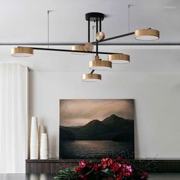 Pendant Lamps Retro Light Nordic Led Crystal Pulley Kitchen Island Glass Box Cardboard Lamp Chandeliers Ceiling