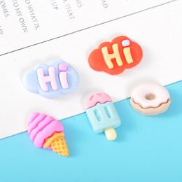 Cute Shoe Charms for Croces Jibz Charms For Clogs Sandals Buckle Decoration Ice Cream Shoe Accessories Charms With Pins Girl